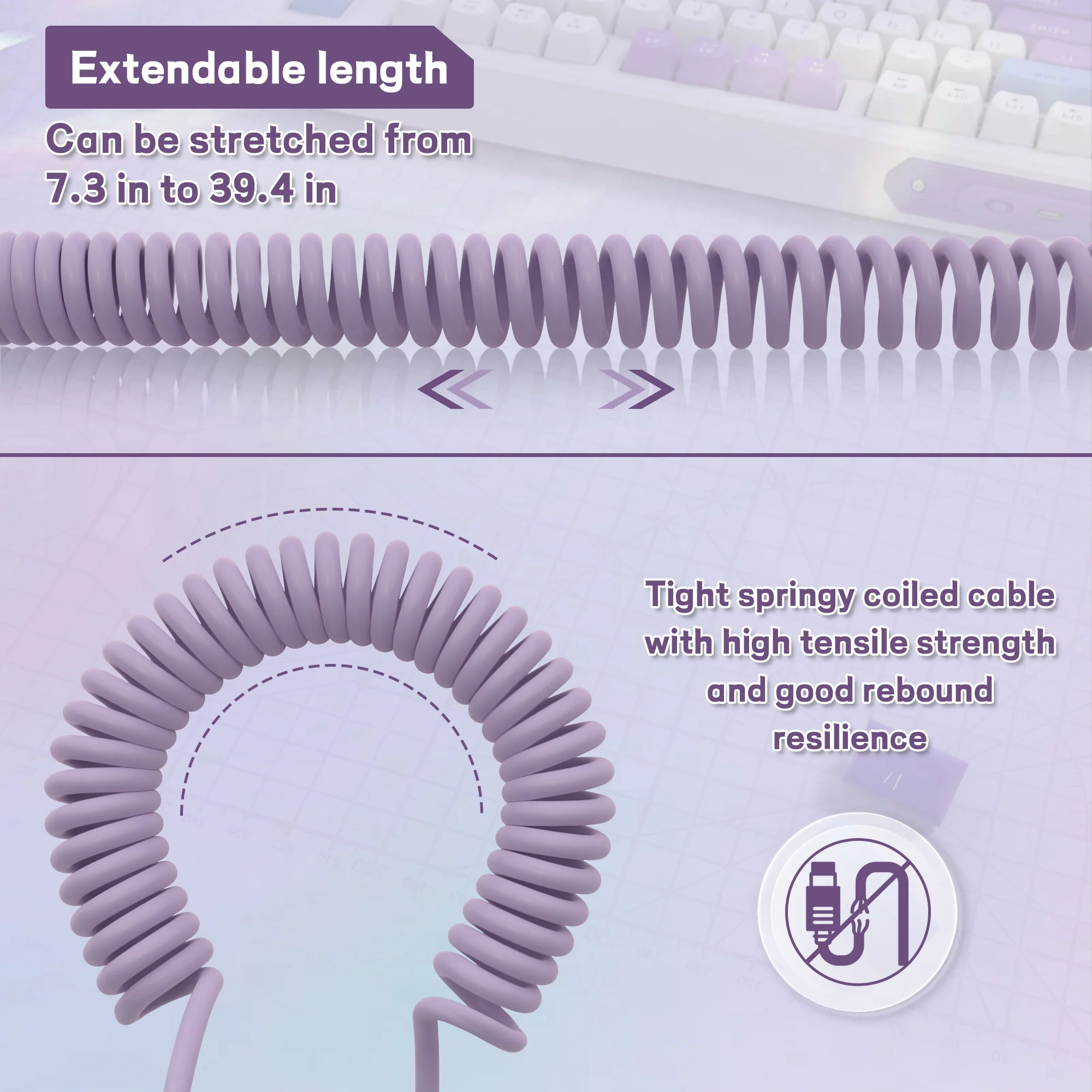 ATTACK SHARK C04-C COILED CABLE 13 ATTACK SHARK C04-C COILED CABLE