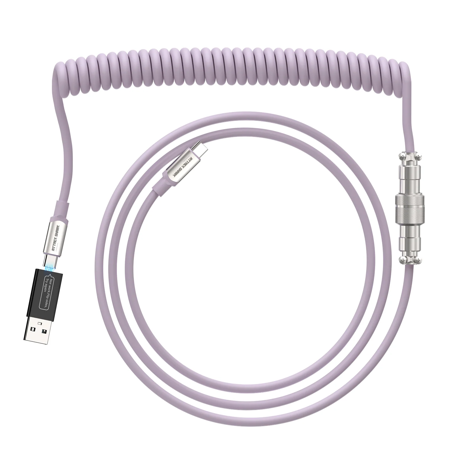 ATTACK SHARK C04-C COILED CABLE 8 ATTACK SHARK C04-C COILED CABLE