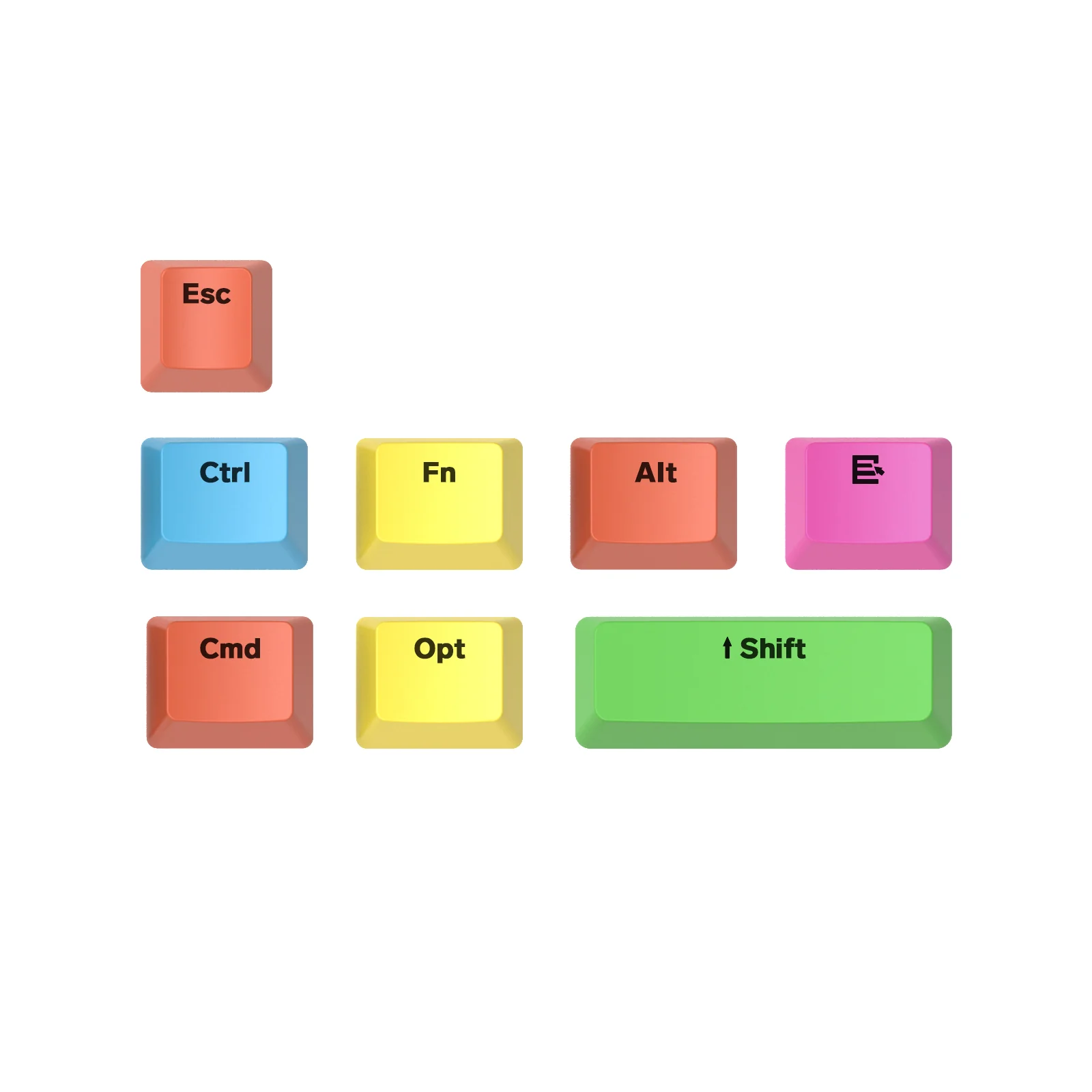 ATTACK SHARK Custom OEM Profile PBT Colored Keycaps 10 ATTACK SHARK Custom OEM Profile PBT Colored Keycaps