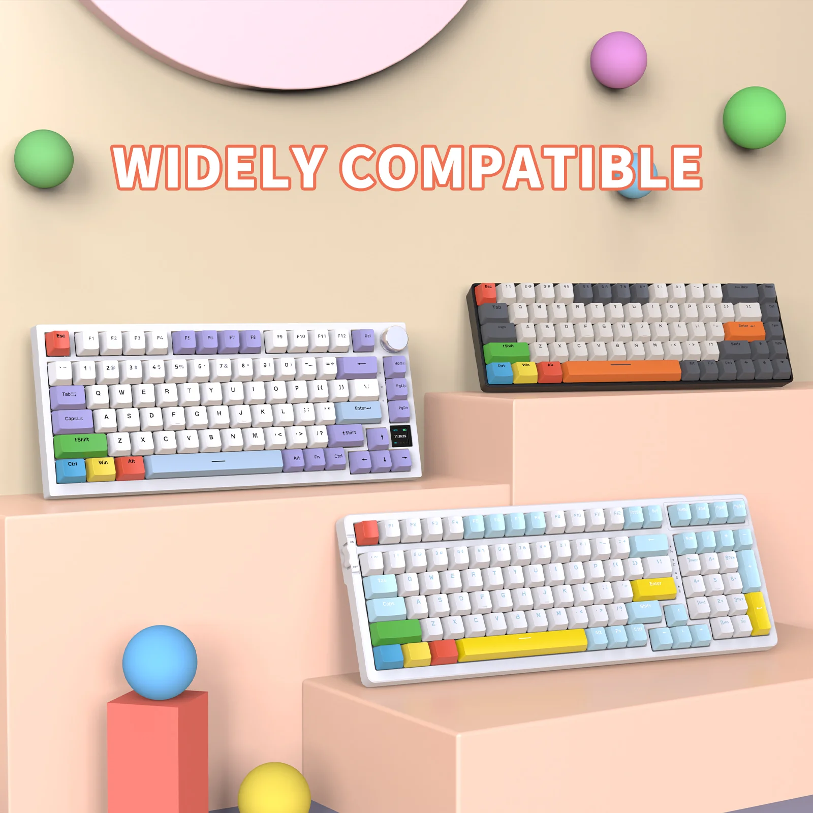ATTACK SHARK Custom OEM Profile PBT Colored Keycaps 4 ATTACK SHARK Custom OEM Profile PBT Colored Keycaps