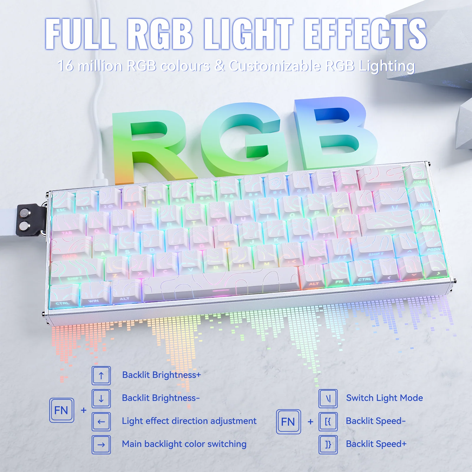 ATTACK SHARK X68MAX HE Rapid Trigger Aluminum Keyboard Magnetic Switch 25 ATTACK SHARK X68MAX HE Rapid Trigger Aluminum Keyboard Magnetic Switch