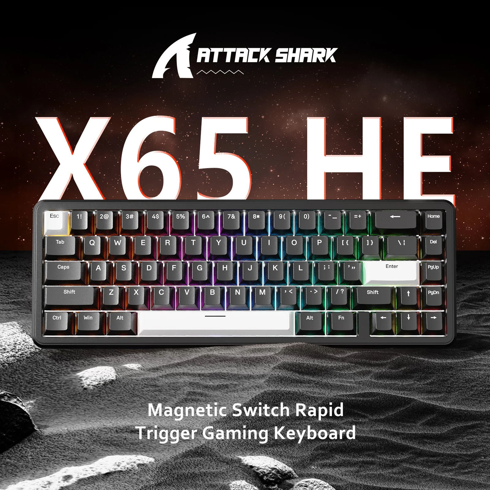 ATTACK SHARK X65 HE Magnetic Switch Rapid Trigger Keyboard 11 ATTACK SHARK X65 HE Magnetic Switch Rapid Trigger Keyboard