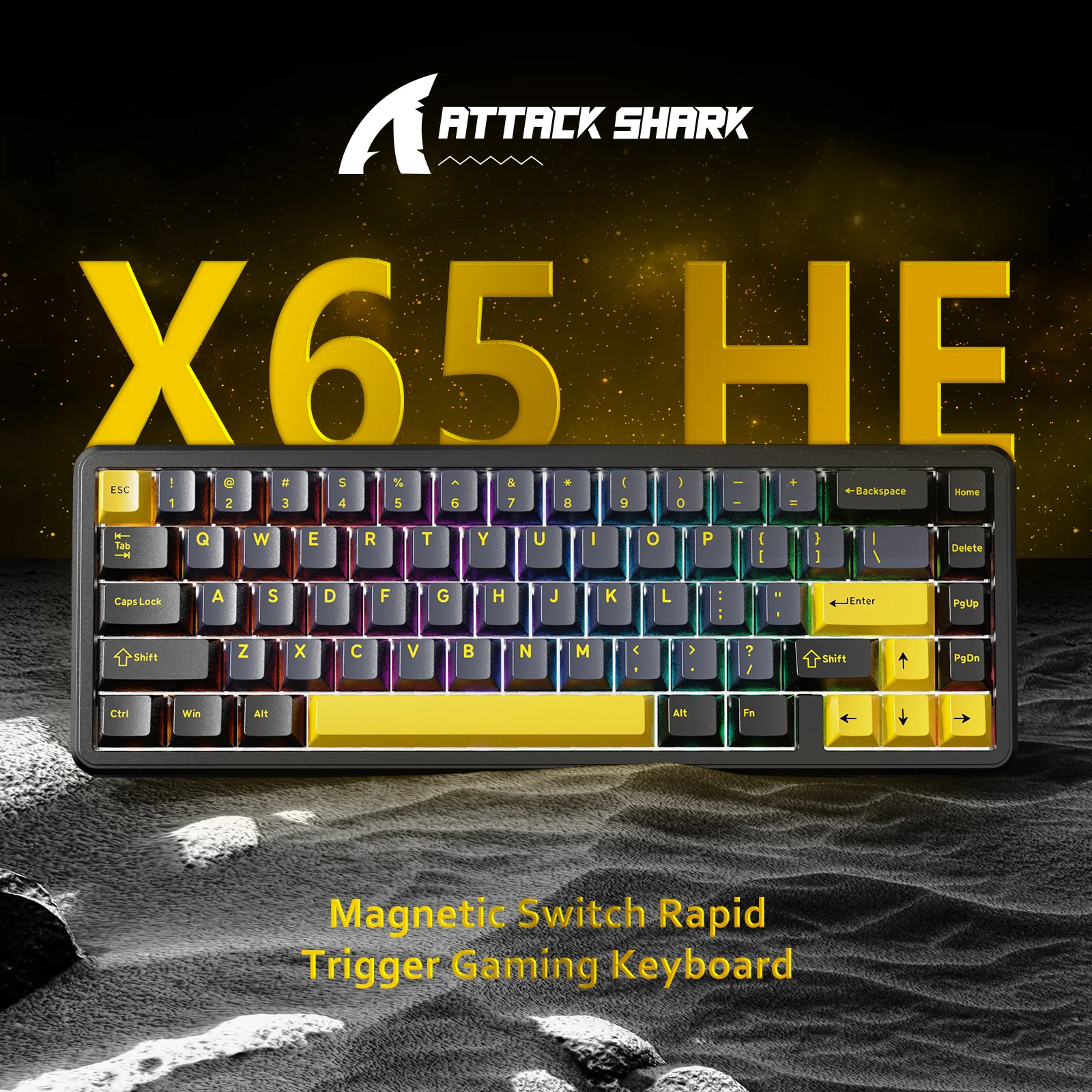 ATTACK SHARK X65 HE Magnetic Switch Rapid Trigger Keyboard 20 ATTACK SHARK X65 HE Magnetic Switch Rapid Trigger Keyboard