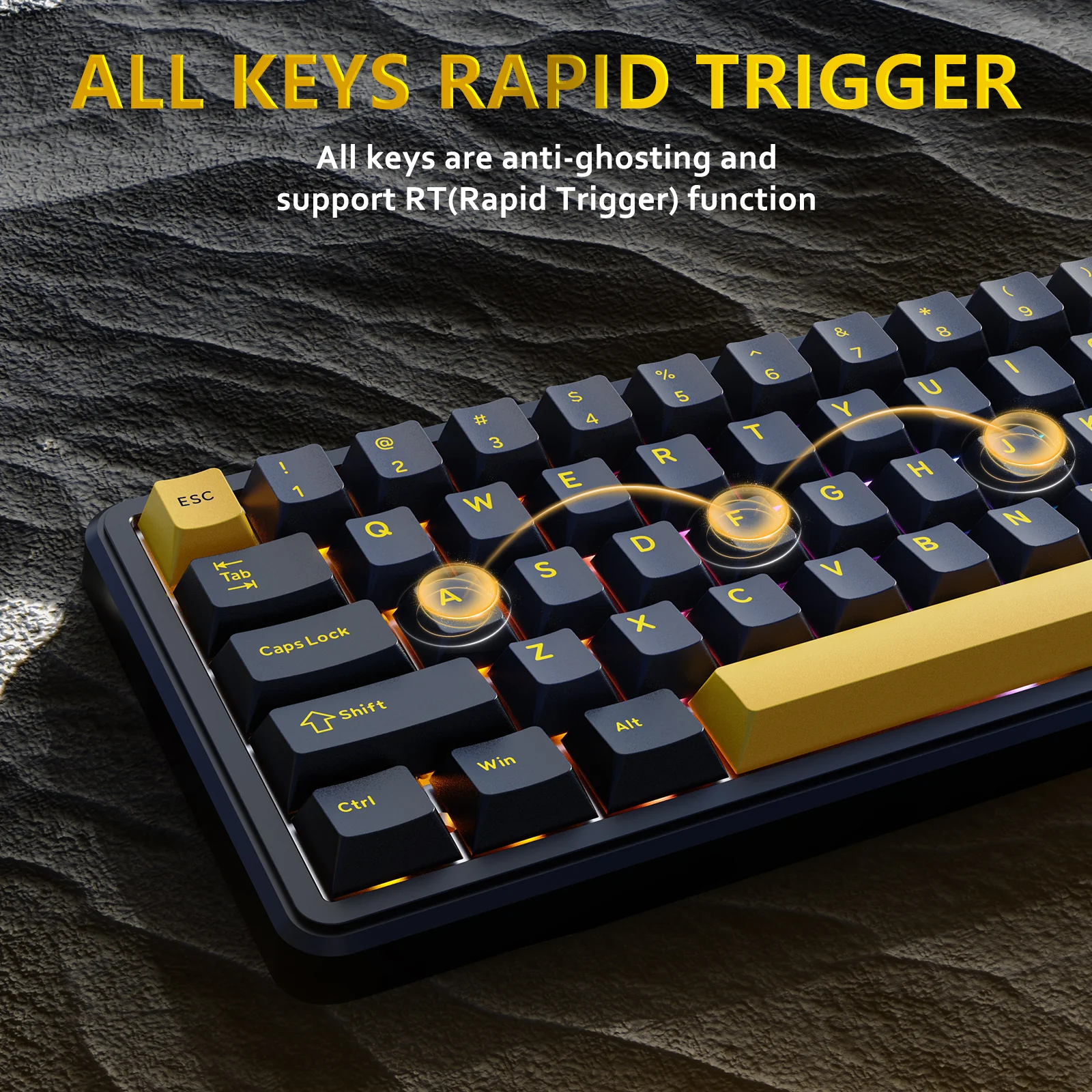 ATTACK SHARK X65 HE Magnetic Switch Rapid Trigger Keyboard 23 ATTACK SHARK X65 HE Magnetic Switch Rapid Trigger Keyboard