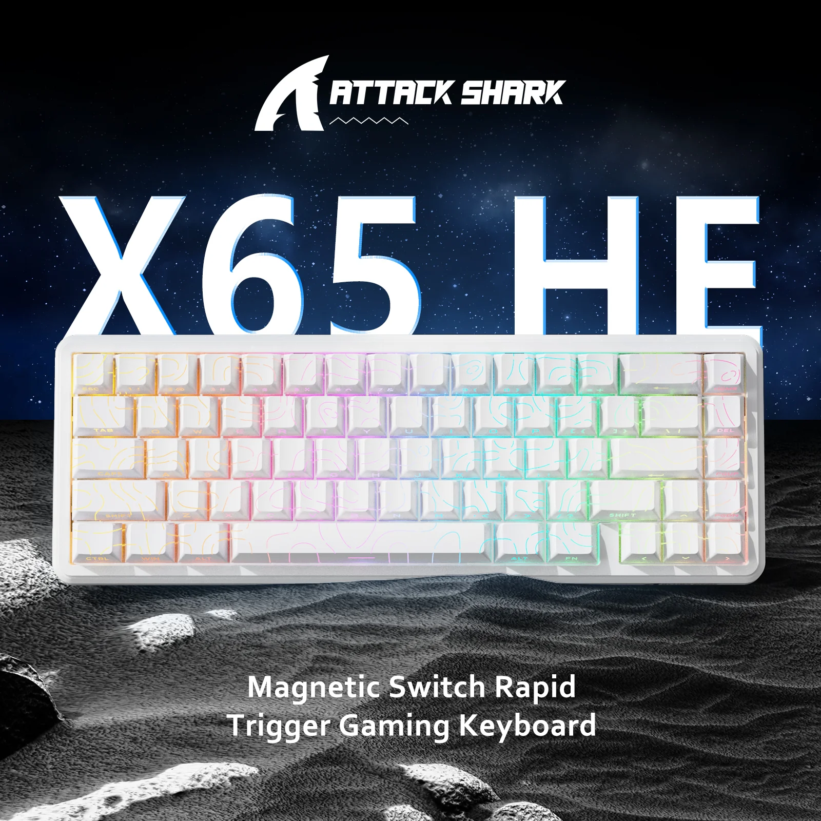 ATTACK SHARK X65 HE Magnetic Switch Rapid Trigger Keyboard 29 ATTACK SHARK X65 HE Magnetic Switch Rapid Trigger Keyboard