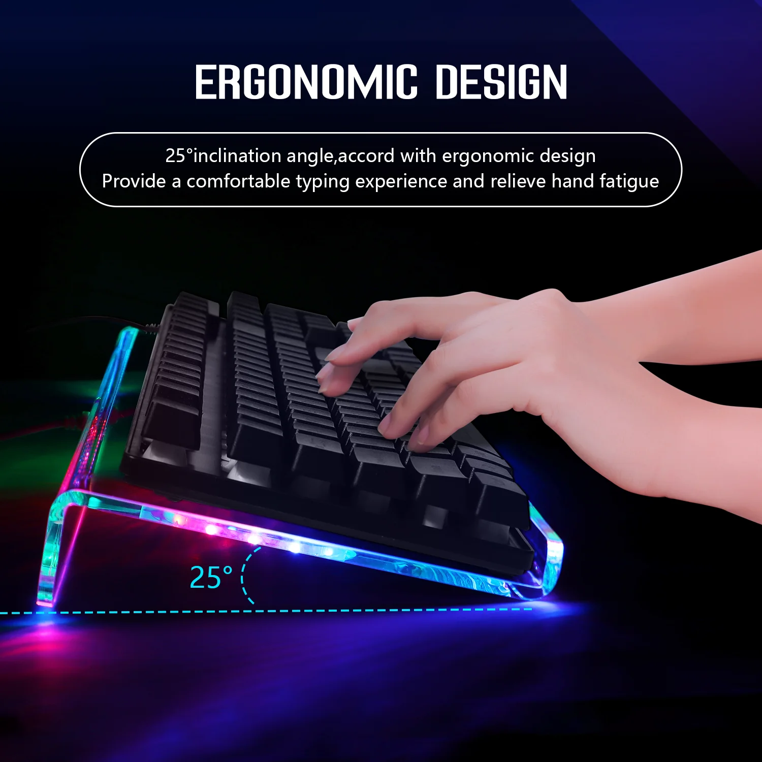 ATTACK SHARK X MAMBASNAKE Ergonomic RGB Keyboard Holder 13 ATTACK SHARK X MAMBASNAKE Ergonomic RGB Keyboard Holder