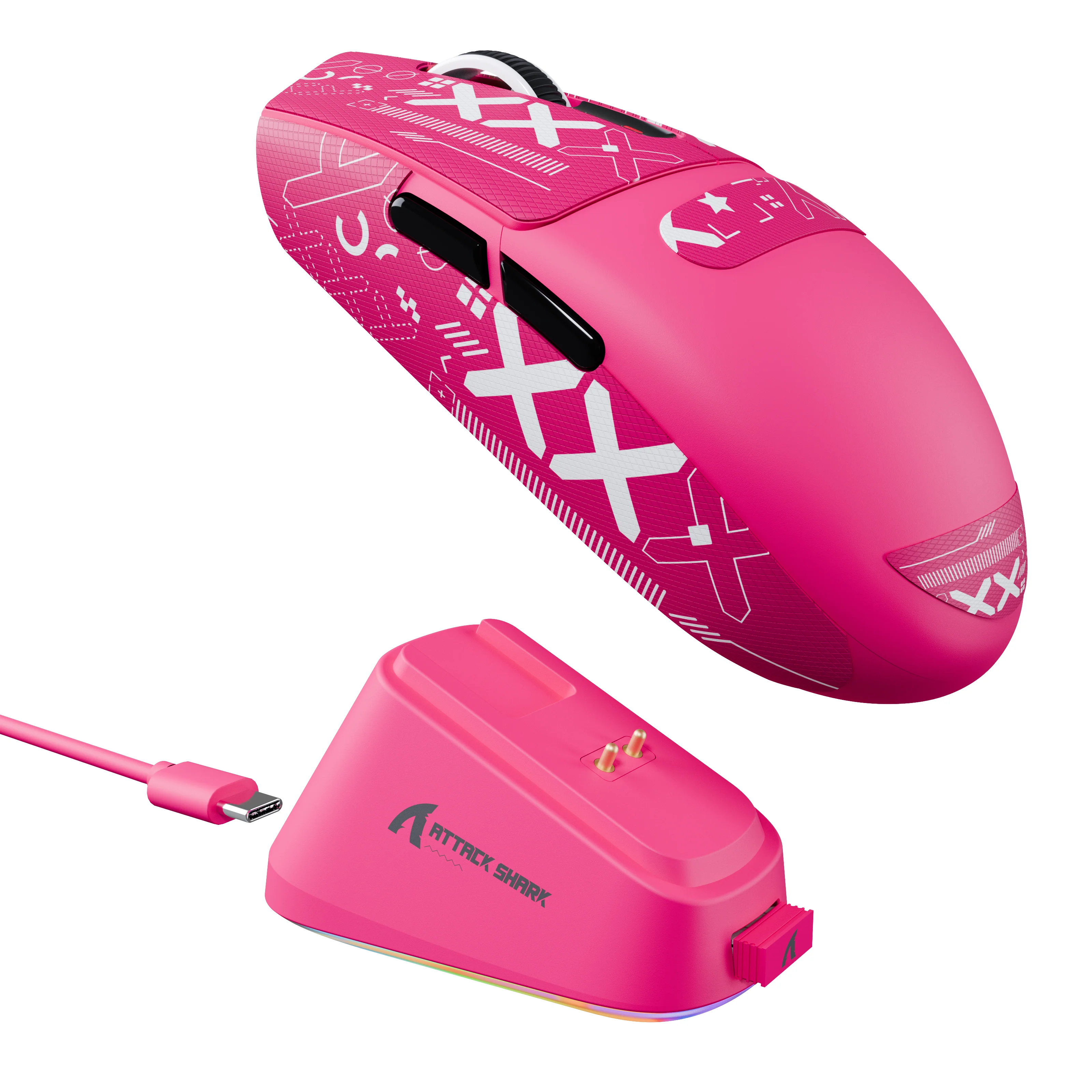 ATTACK SHARK G3PRO Tri-mode Wireless Gaming Mouse with Charge Dock 25000 DPI Ultra Lightweight