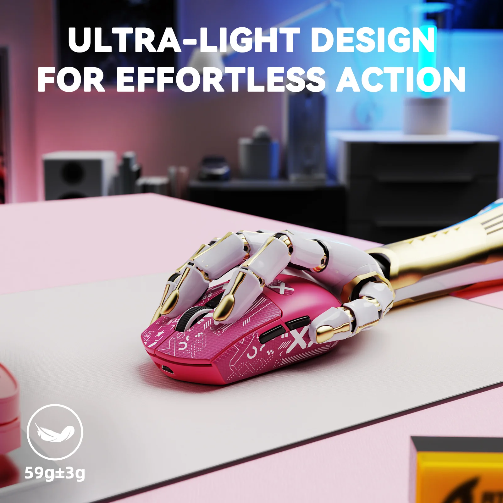 ATTACK SHARK G3PRO Tri-mode Wireless Gaming Mouse with Charge Dock 25000 DPI Ultra Lightweight