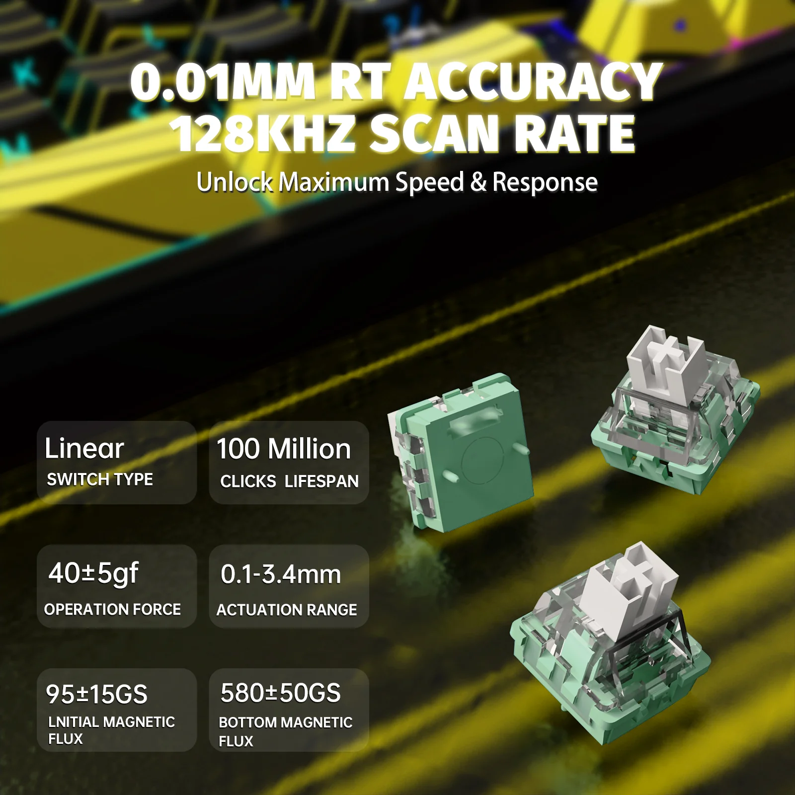 ATTACK SHARK X65PRO HE Wireless Rapid Trigger Keyboard Magnetic Switch 13 ATTACK SHARK X65PRO HE Wireless Rapid Trigger Keyboard Magnetic Switch