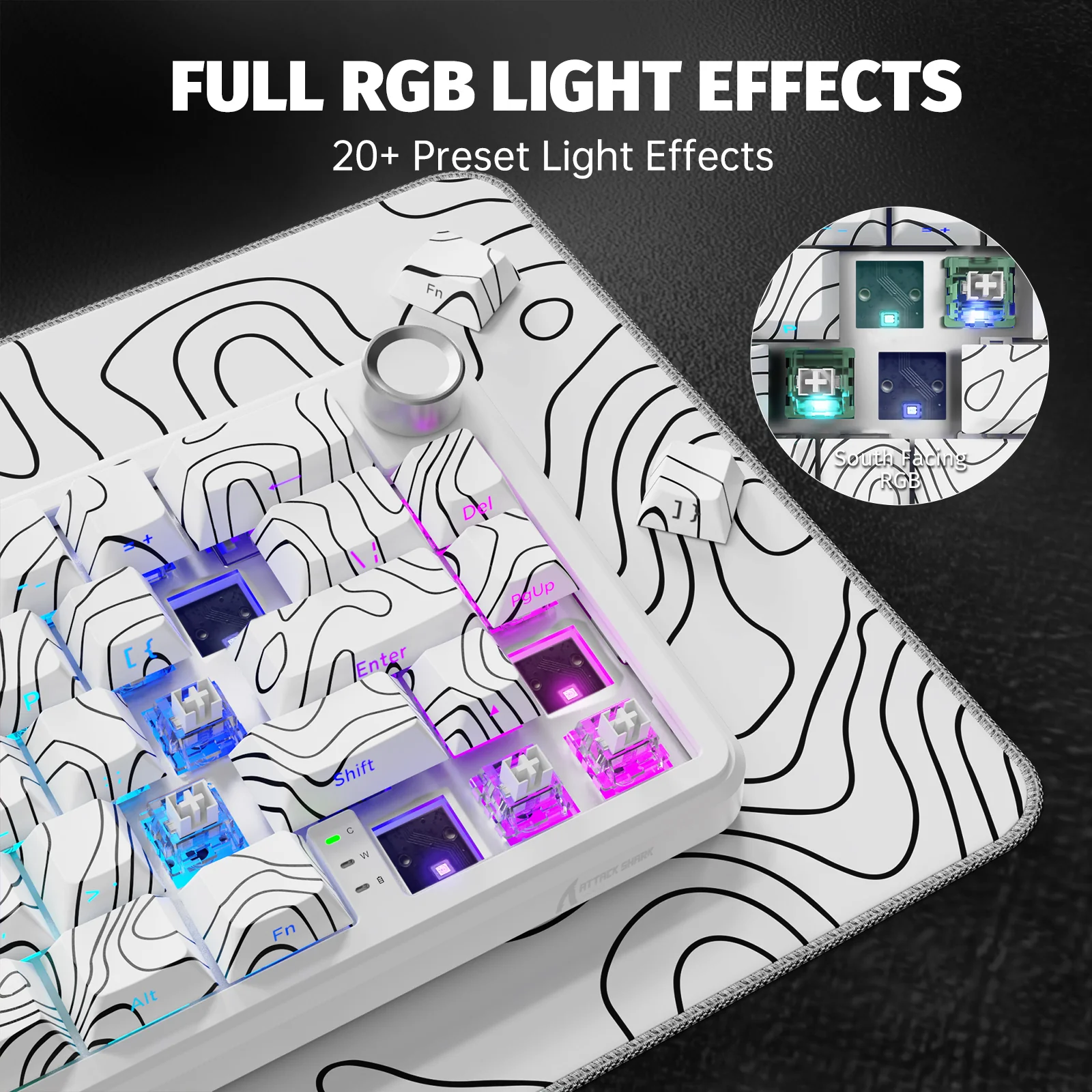 ATTACK SHARK X65PRO HE Wireless Rapid Trigger Keyboard Magnetic Switch 24 ATTACK SHARK X65PRO HE Wireless Rapid Trigger Keyboard Magnetic Switch