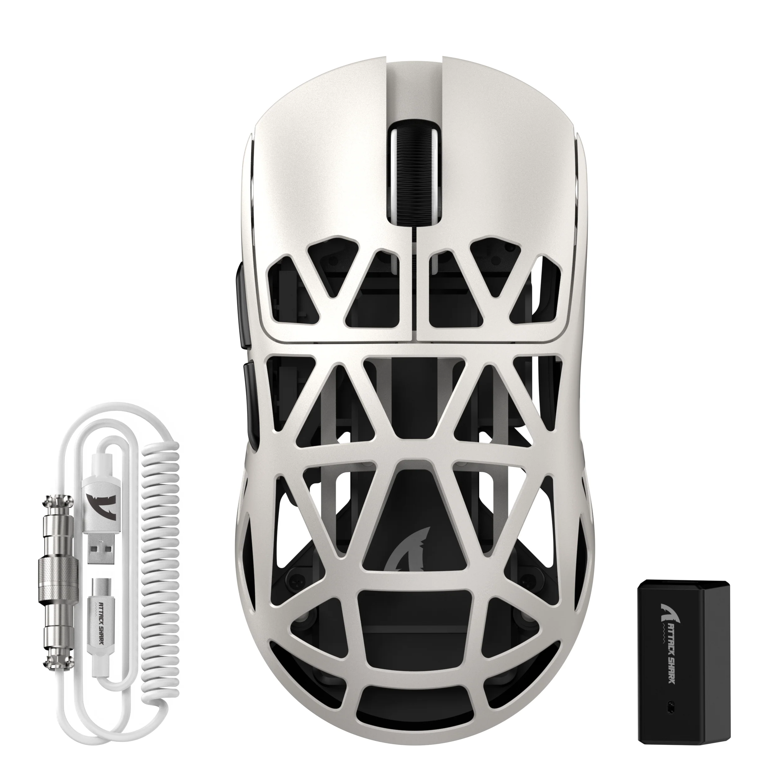 ATTACK SHARK R2PRO Magnesium Alloy PAW3950 Gaming Mouse 8K with Mouse Coiled Cable (Not Include the Charging Dock) 21 ATTACK SHARK R2PRO Magnesium Alloy PAW3950 Gaming Mouse 8K with Mouse Coiled Cable (Not Include the Charging Dock)