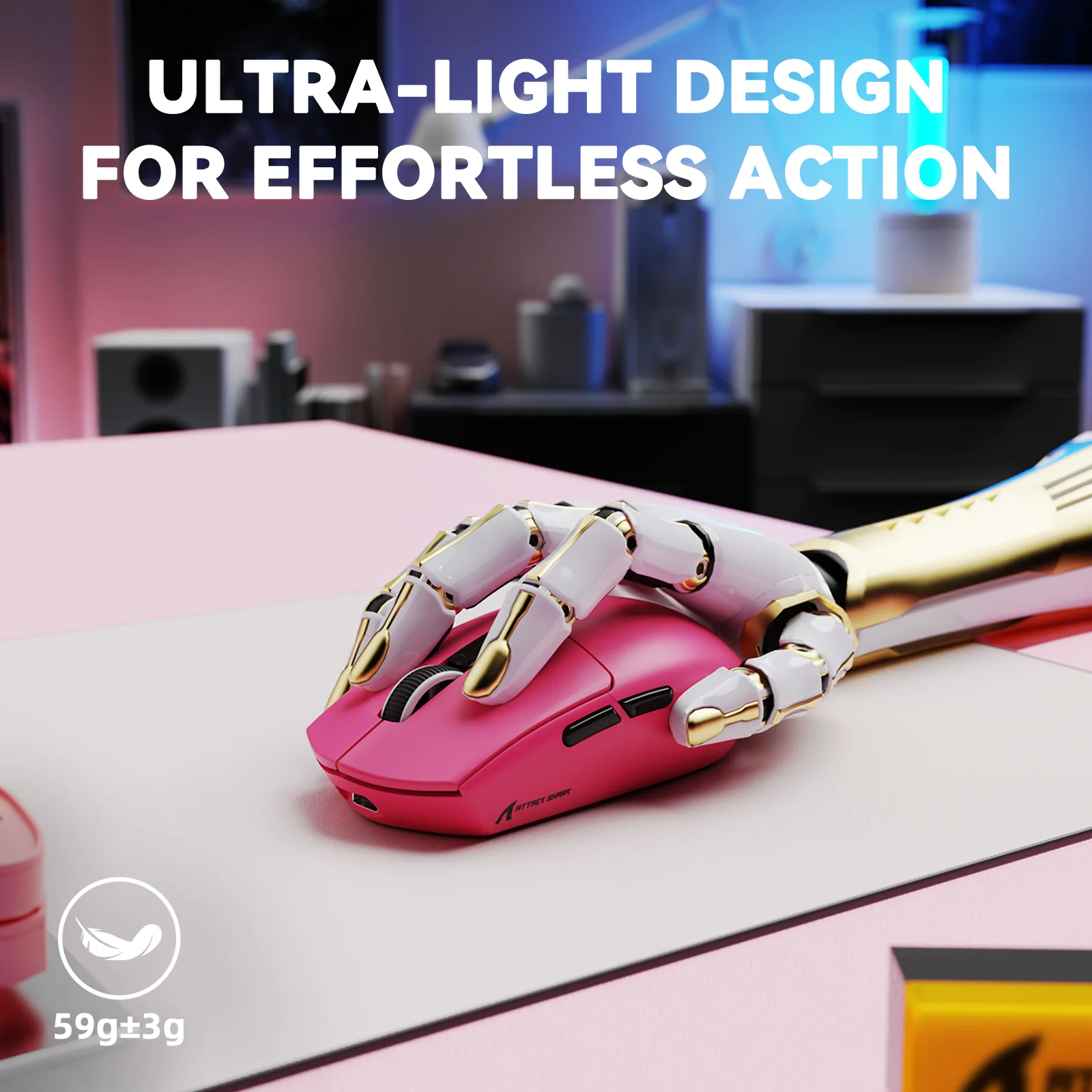 ATTACK SHARK G3PRO Tri-mode Wireless Gaming Mouse with Charge Dock 25000 DPI Ultra Lightweight 21 ATTACK SHARK G3PRO Tri-mode Wireless Gaming Mouse with Charge Dock 25000 DPI Ultra Lightweight