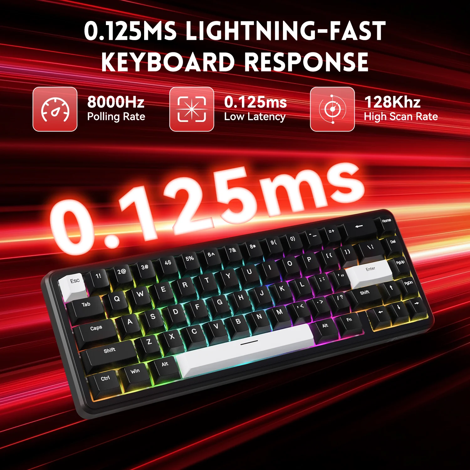 ATTACK SHARK X65 HE Magnetic Switch Rapid Trigger Keyboard With 8Khz Coiled Cable 11 ATTACK SHARK X65 HE Magnetic Switch Rapid Trigger Keyboard With 8Khz Coiled Cable